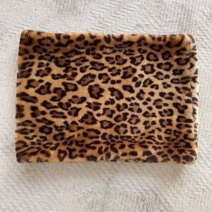 Leopard Print Faux Fur neck muffler